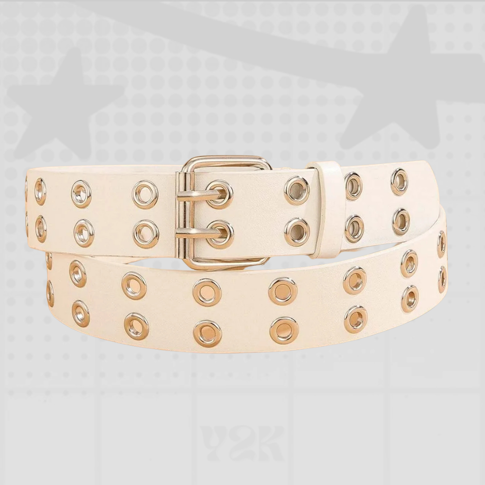 Y2K Double Grommet Belt