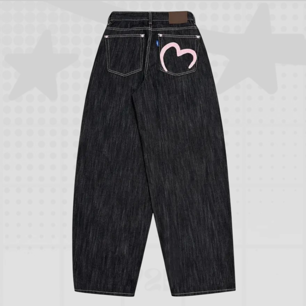 Baggy Heart Pocket Jeans