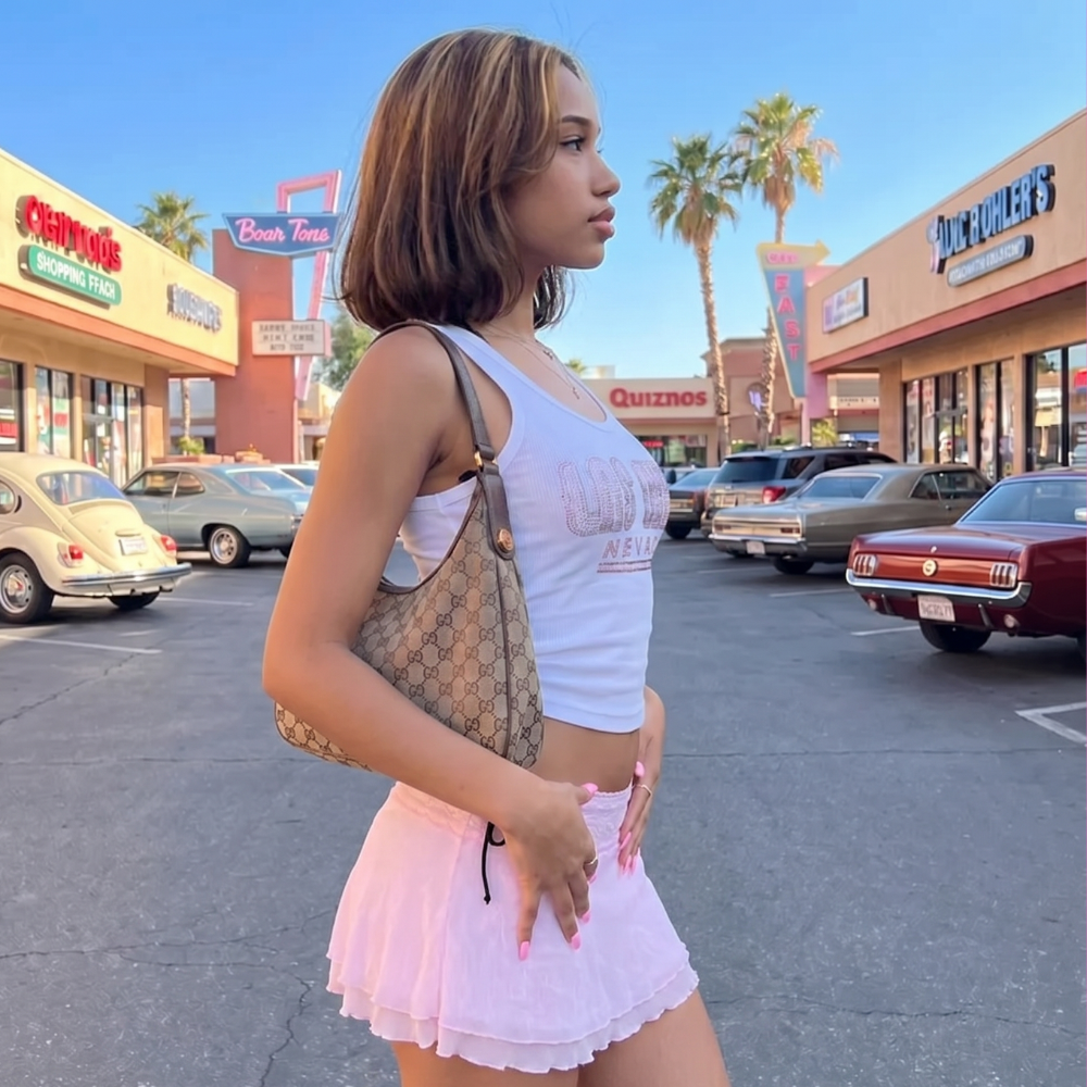 White Las Vegas Tank Top
