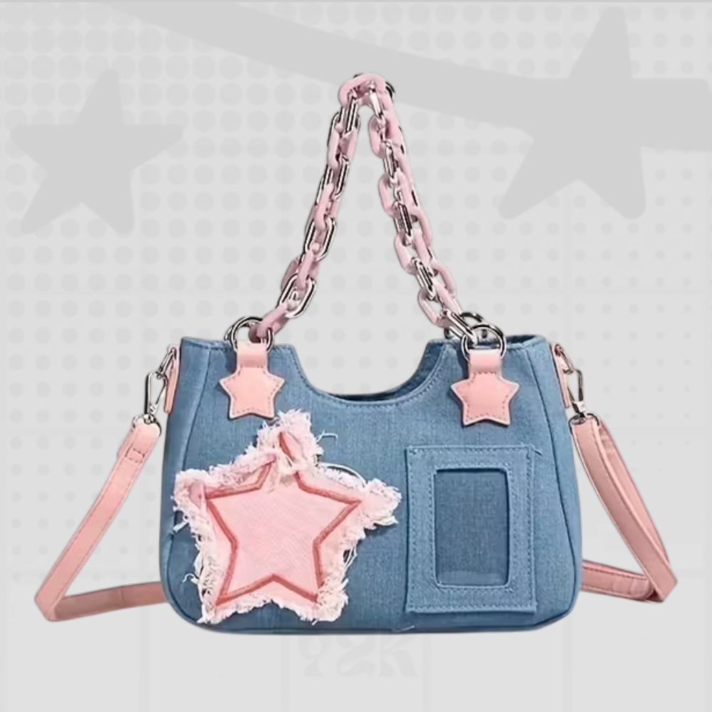 Spice Girl Denim Y2K Tote Bag