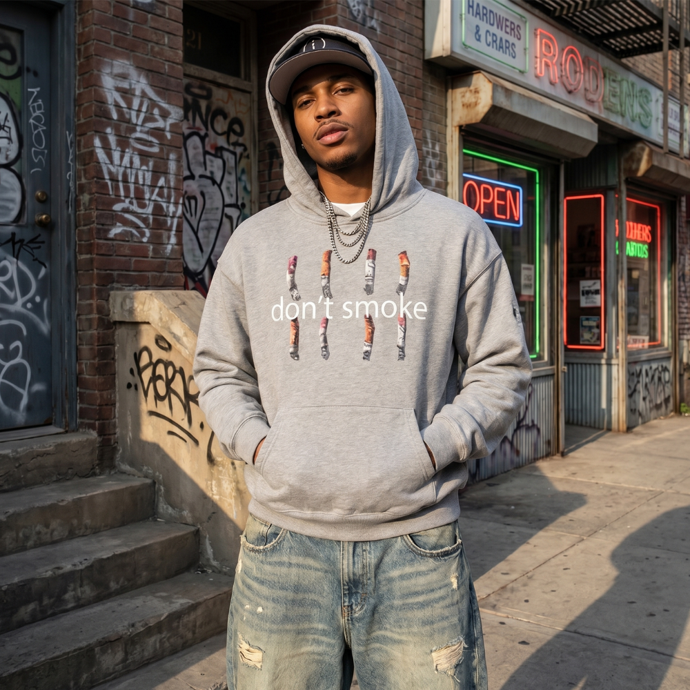 Y2K Don’t Smoke Graphic Hoodie