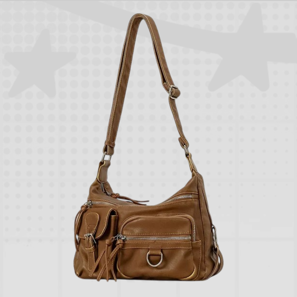 Vintage Moto Shoulder Bag
