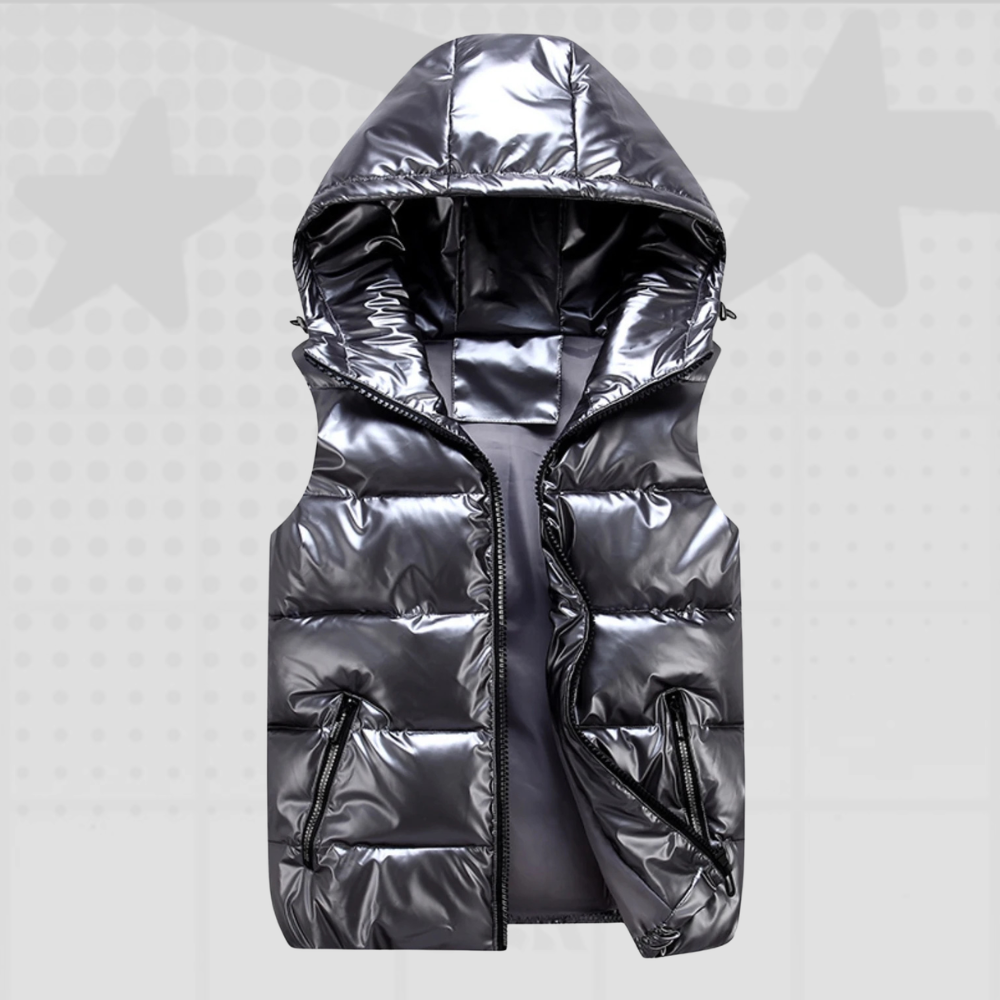Glossy Y2K Puffer Vest