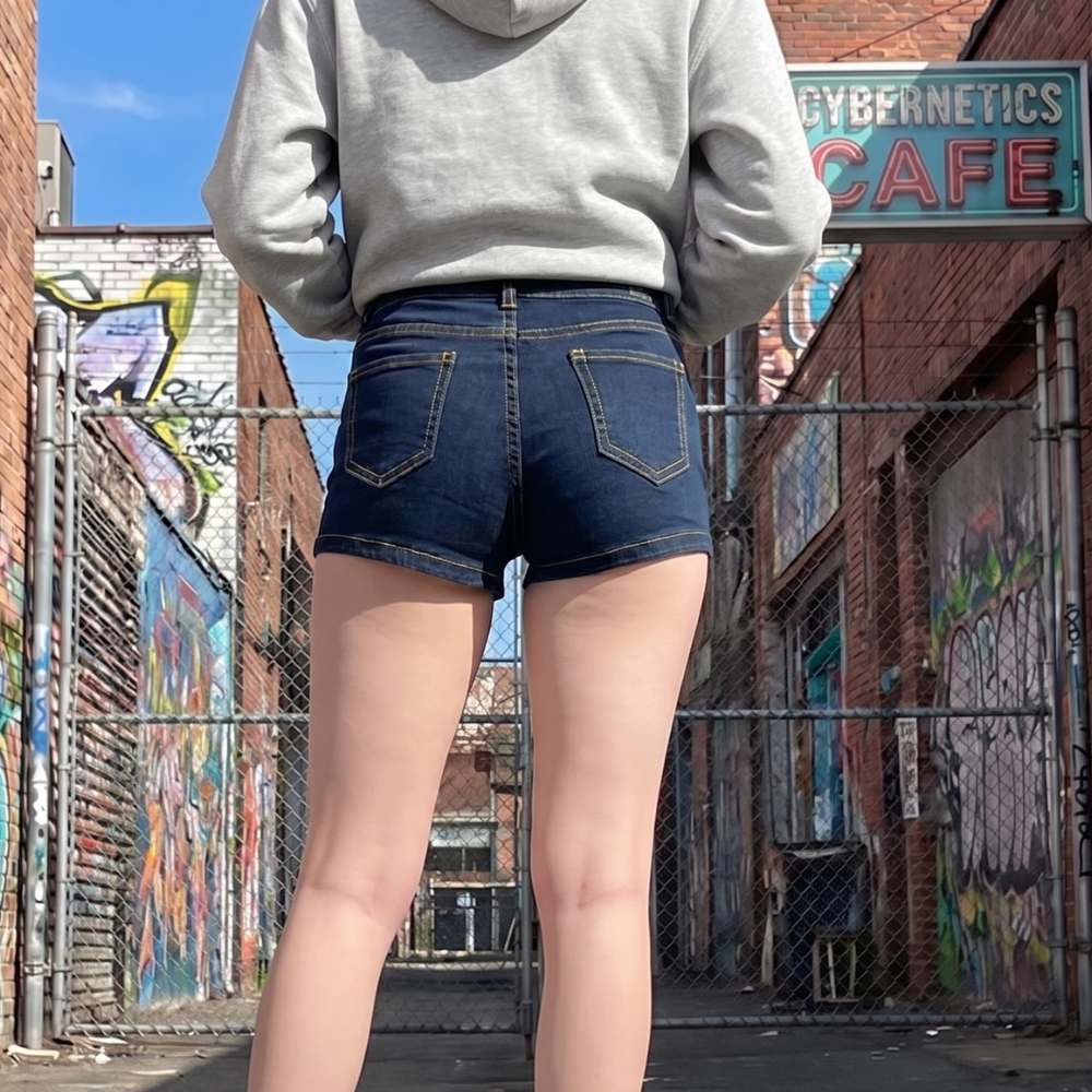 Y2K Low-Rise Stretch Shorts
