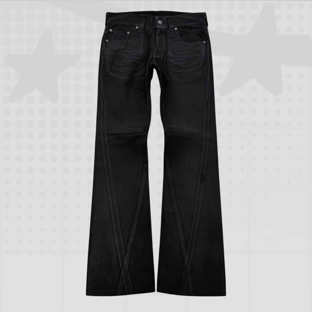 Gothic Flared Tribal Jeans