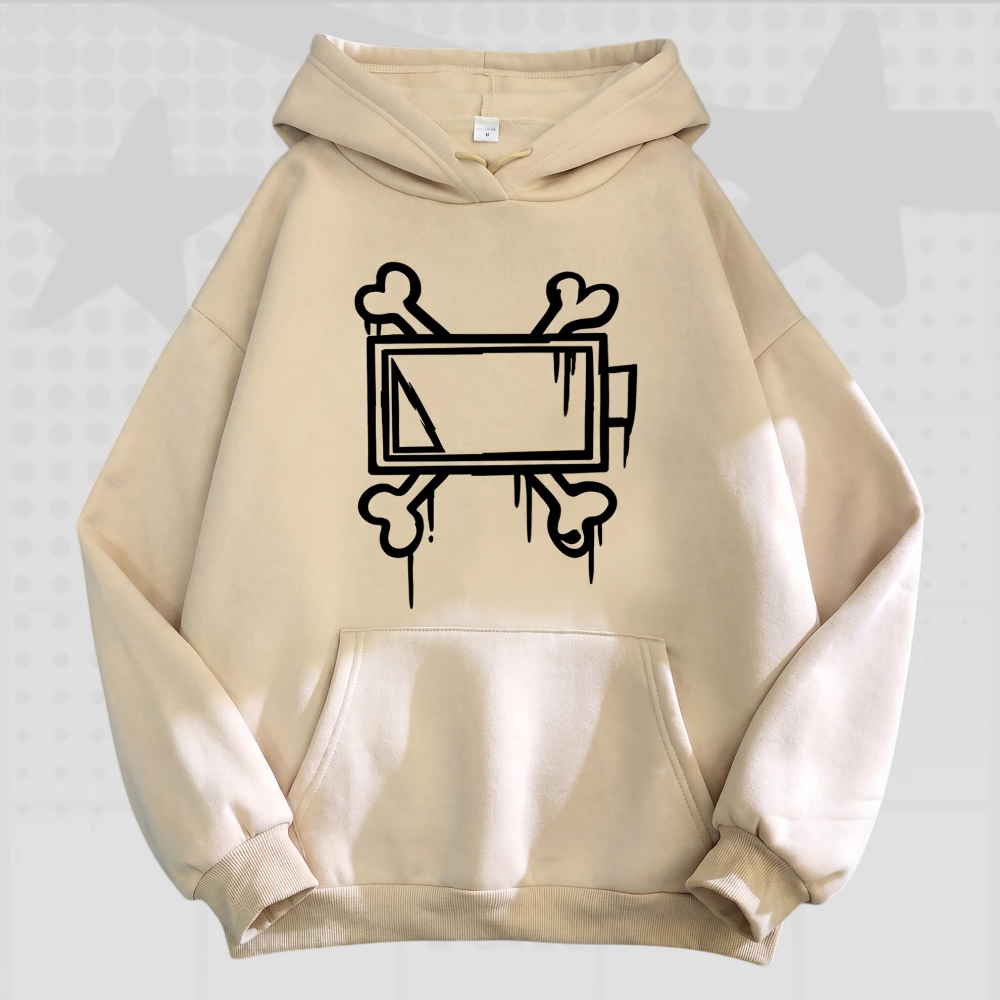 Y2K Skeleton Graphic Hoodie