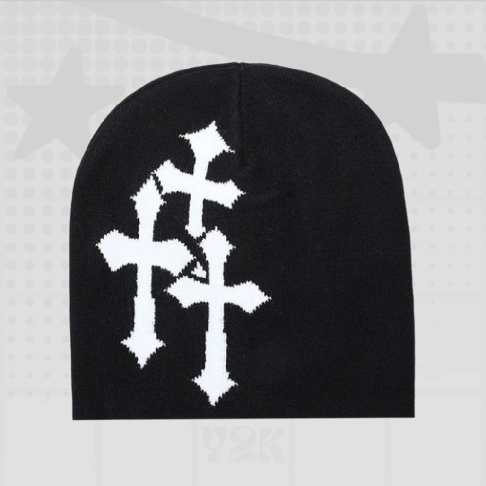Y2K Cross Beanie