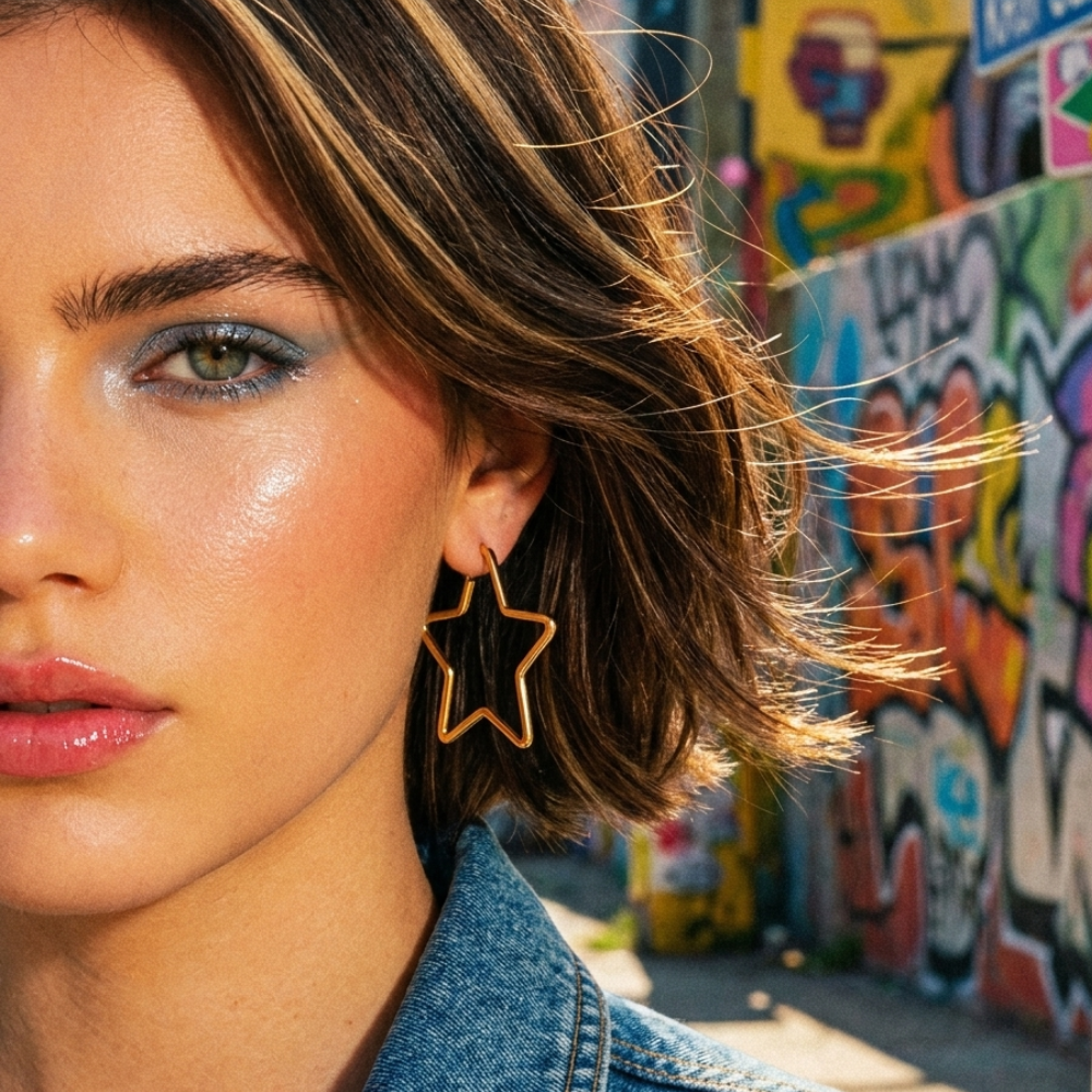 Y2K Star Earrings