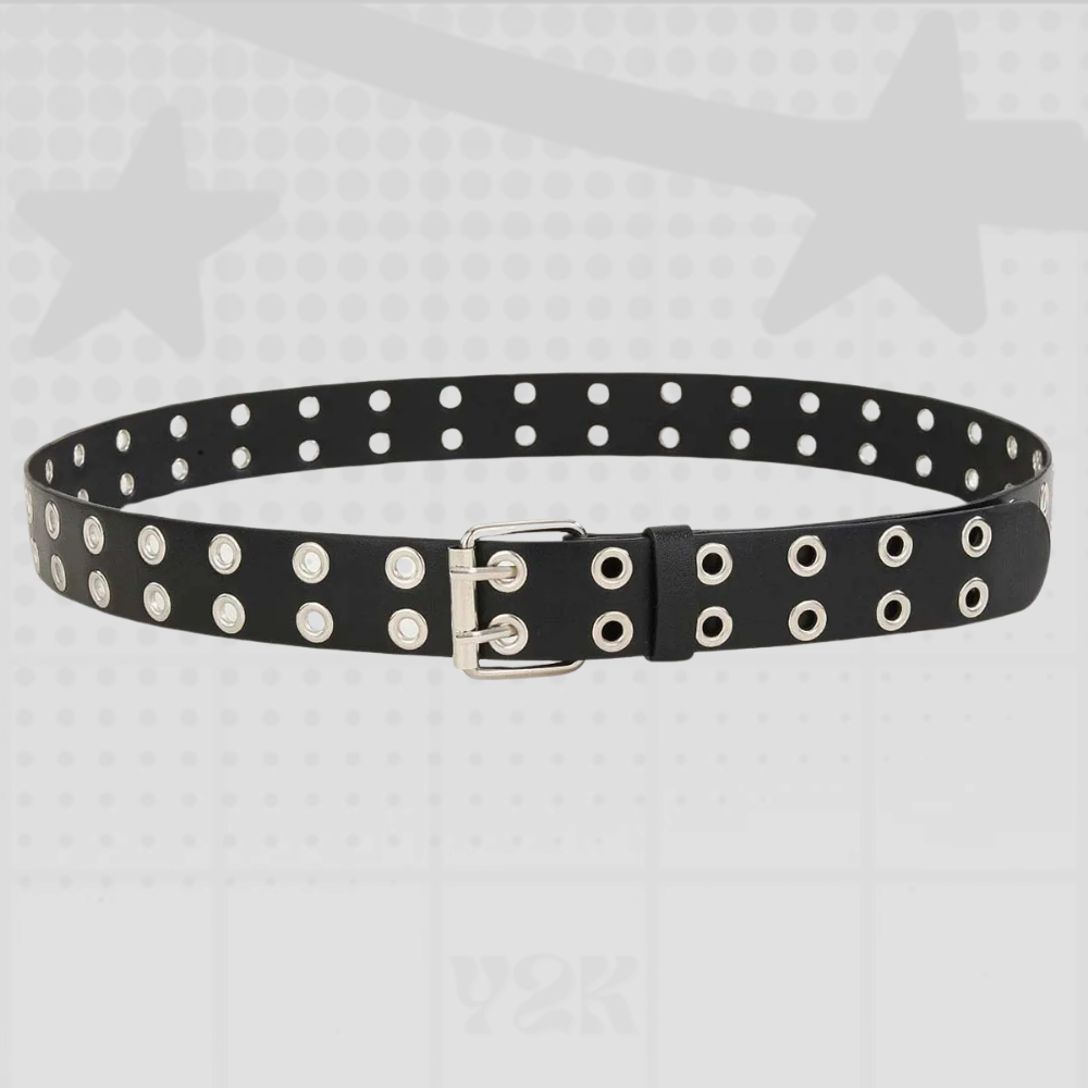 Y2K Double Grommet Belt