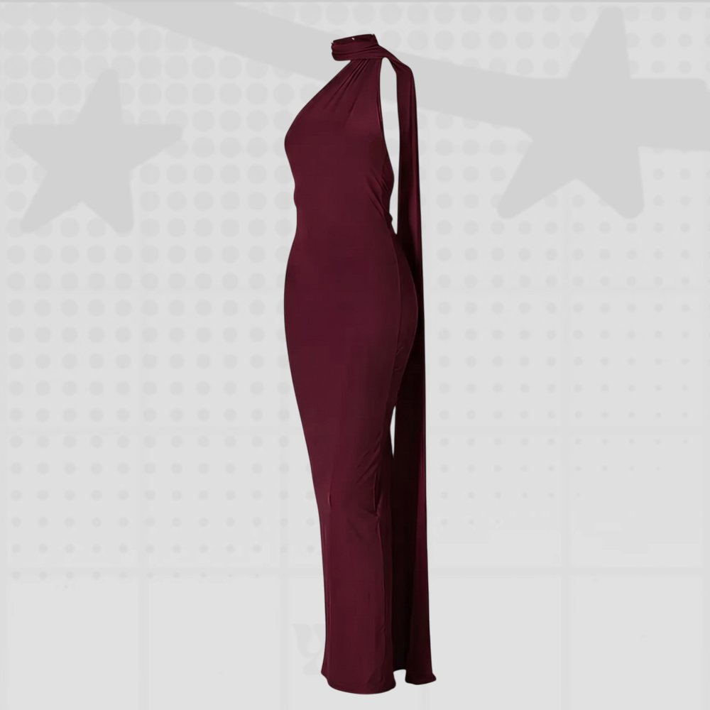 One Shoulder Maxi Dress