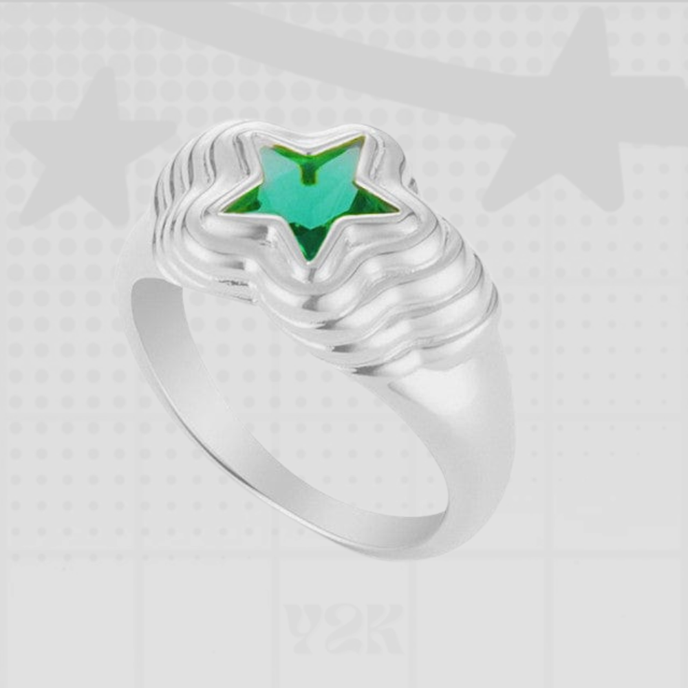 Y2K Star Ring