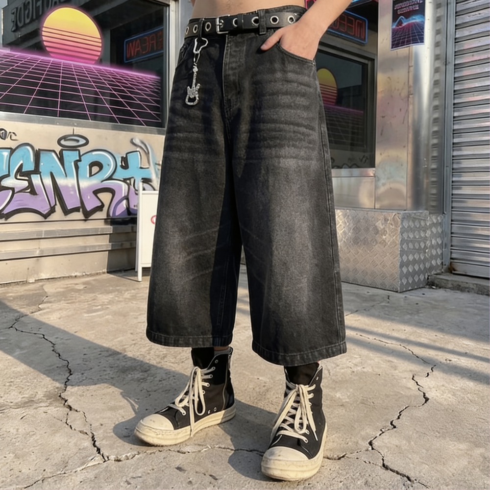 Black Jorts Men