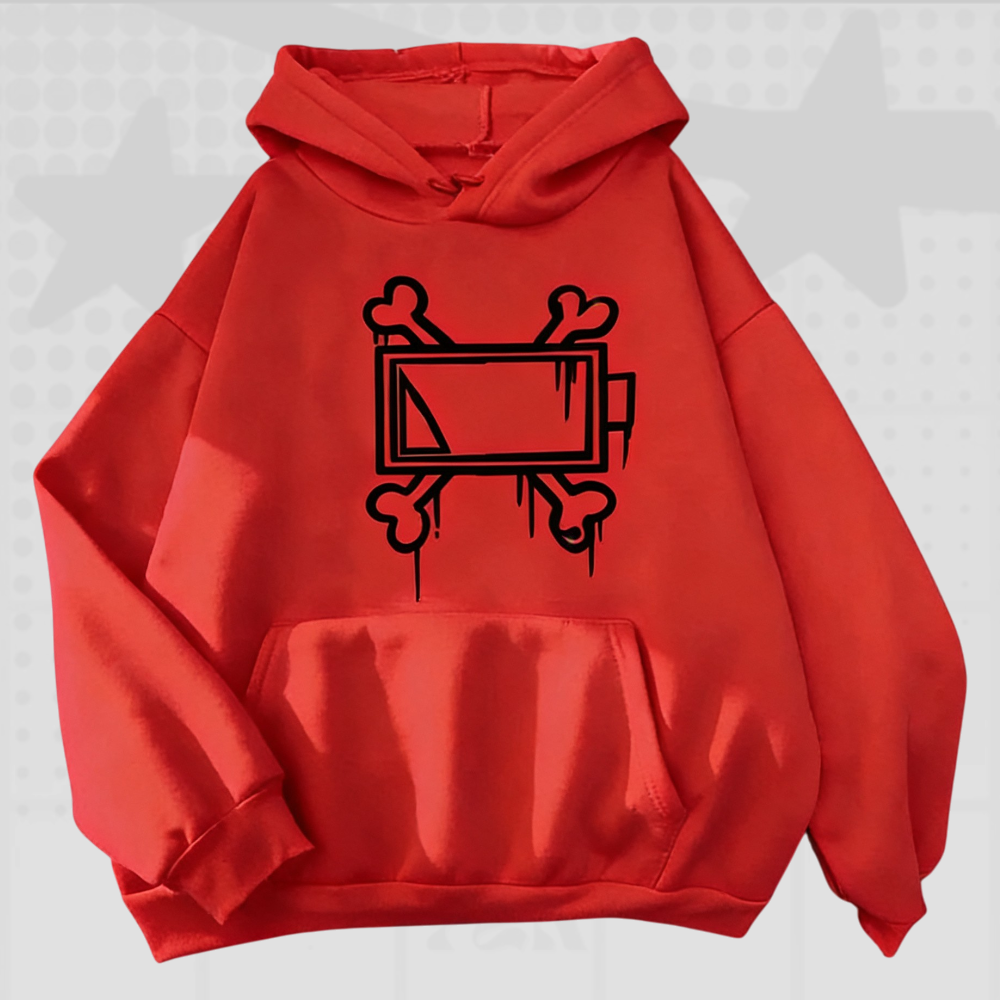Y2K Skeleton Graphic Hoodie