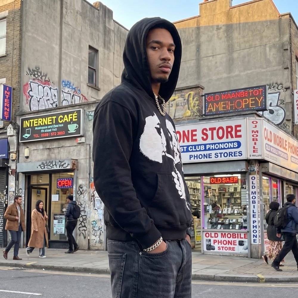 Y2K Gothic Graphic Hoodie