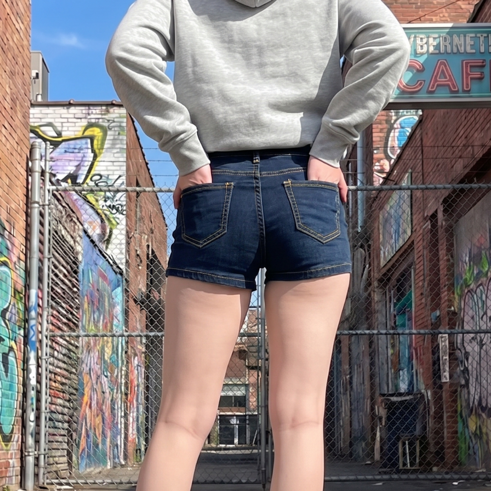 Y2K Low-Rise Stretch Shorts