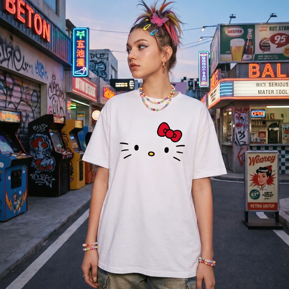 Y2K Hello Kitty Graphic Tee