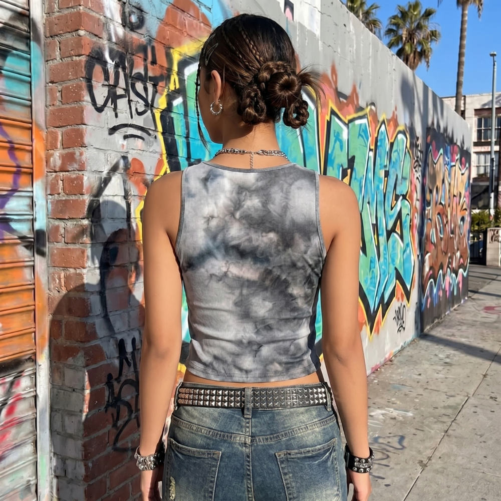 Graphic Grunge Tank Top