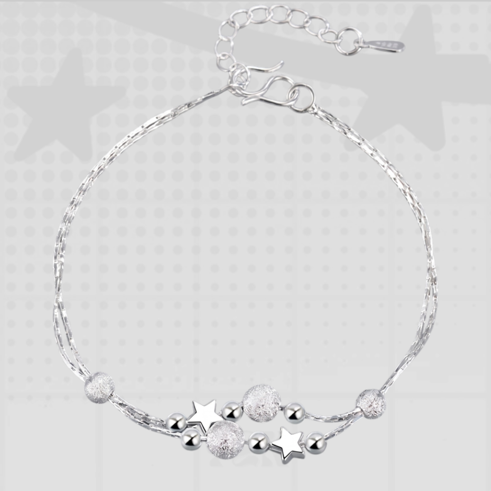 925 Sterling Silver Bead Bracelet