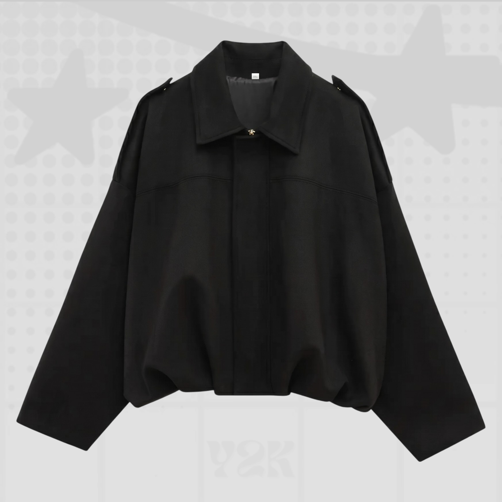 Faux Suede Bomber Jacket