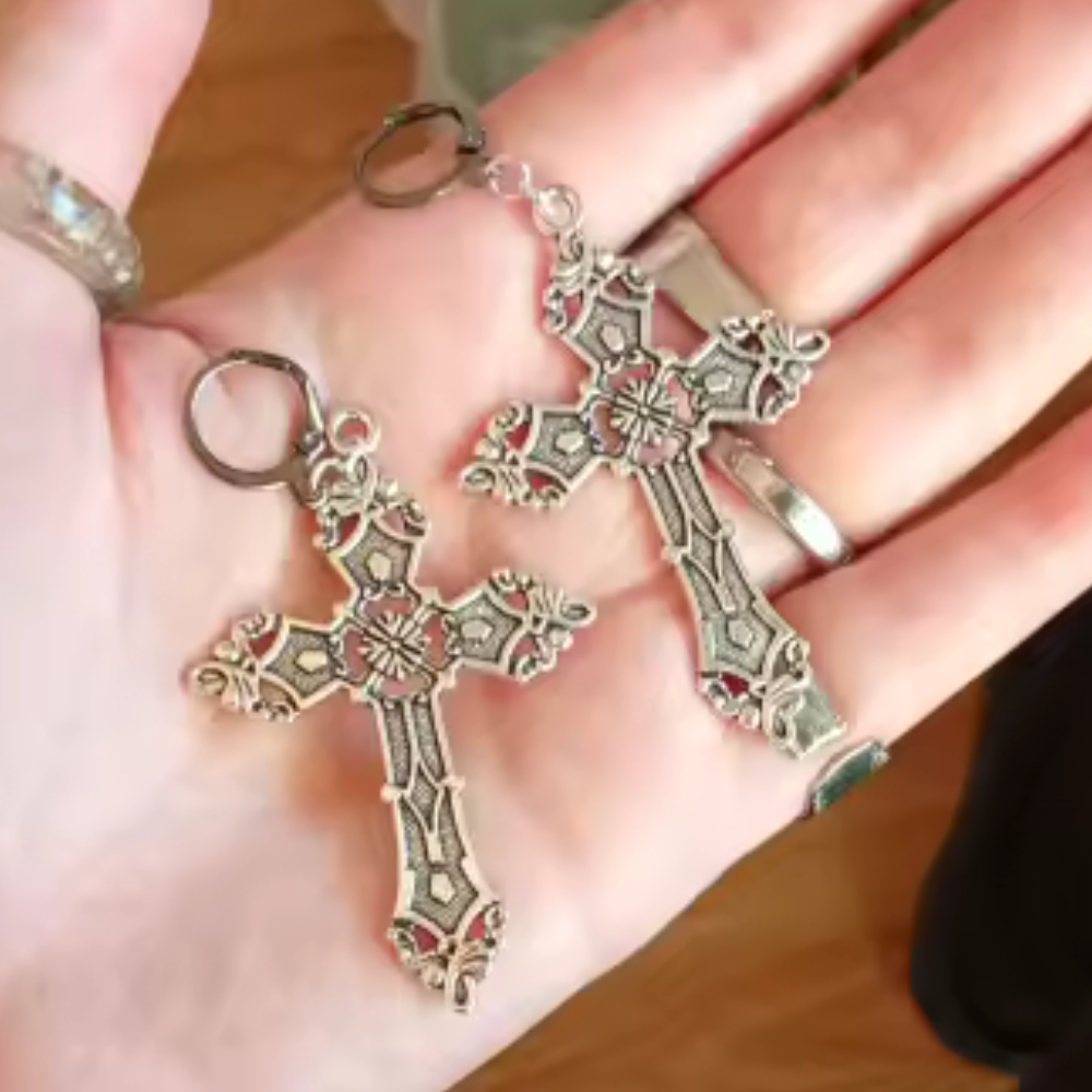 Y2k Cross Dangle Earrings