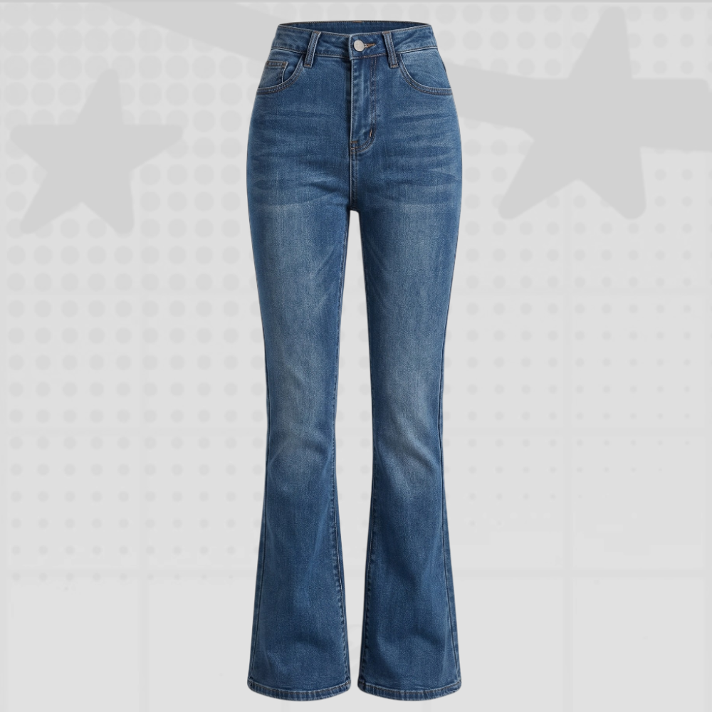 Low Rise Flare Jeans Y2K