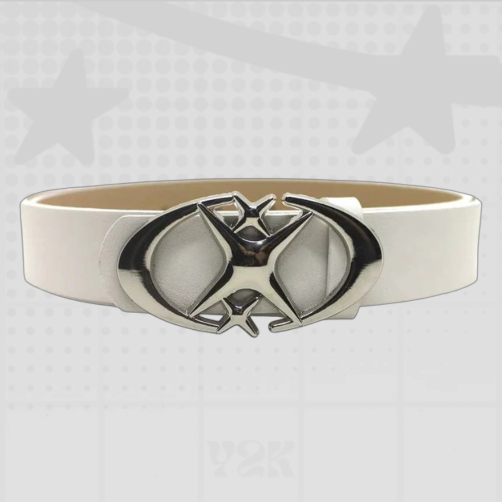 Punk Y2K Belt Moon Star Buckle