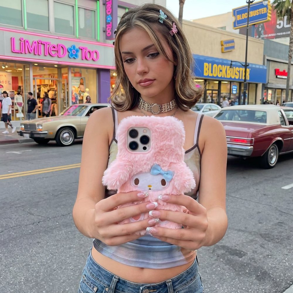 Plush Y2K Phone Case