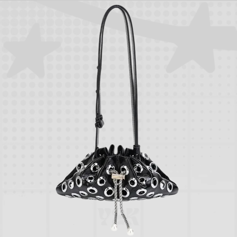 Y2K Eyelet Shoulder Bag