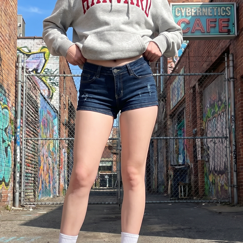 Y2K Low-Rise Stretch Shorts
