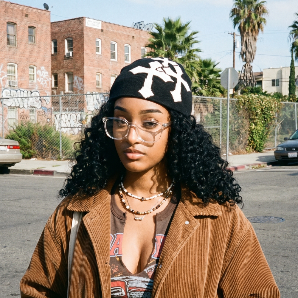 Y2K Cross Beanie