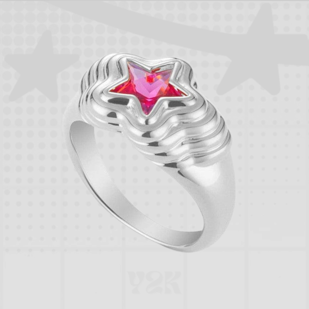 Y2K Star Ring