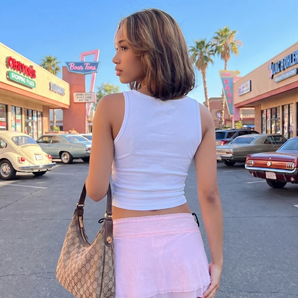 White Las Vegas Tank Top