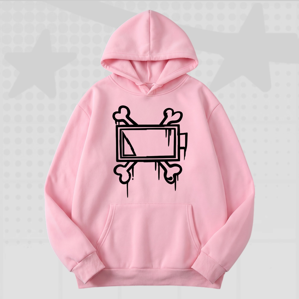Y2K Skeleton Graphic Hoodie