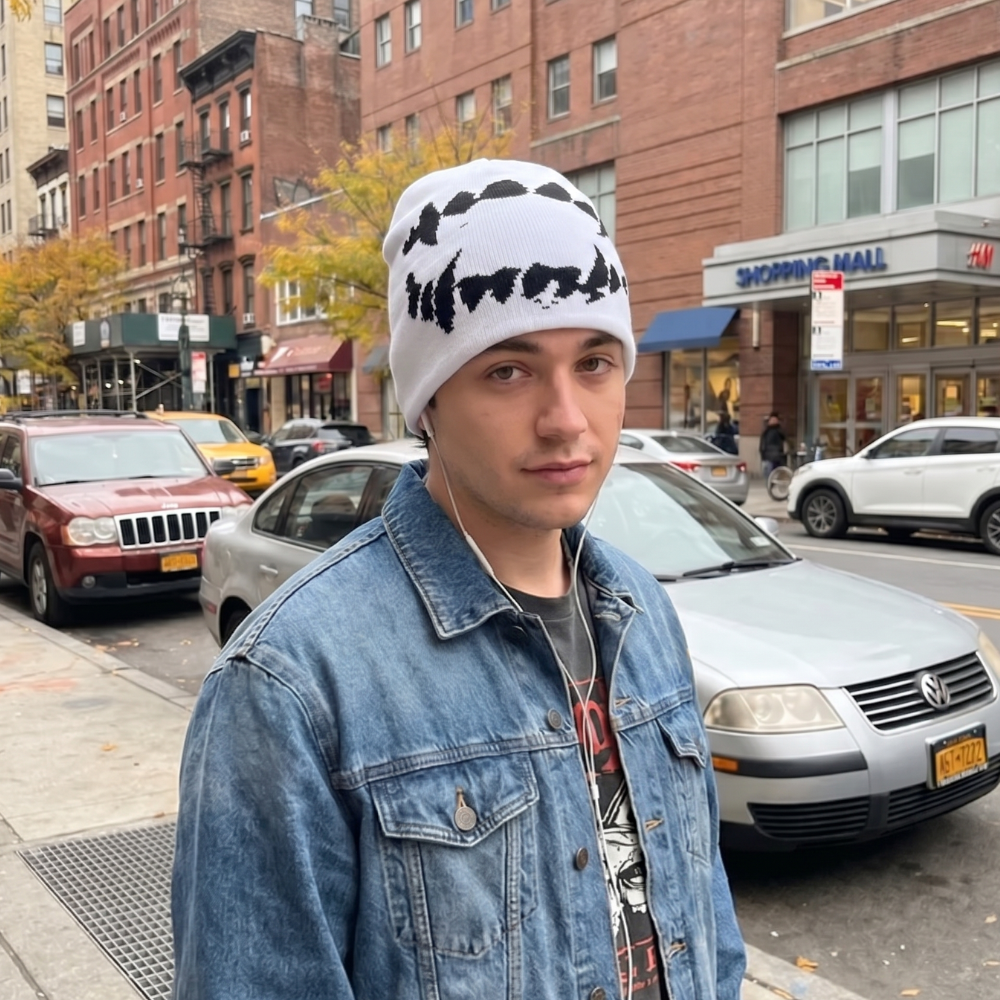 Y2K Devil Teeth Beanie