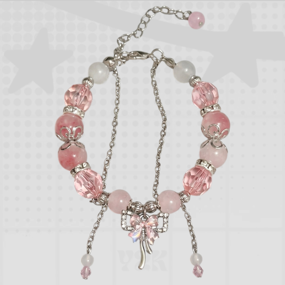 Cherry Blossom Beaded Bracelet