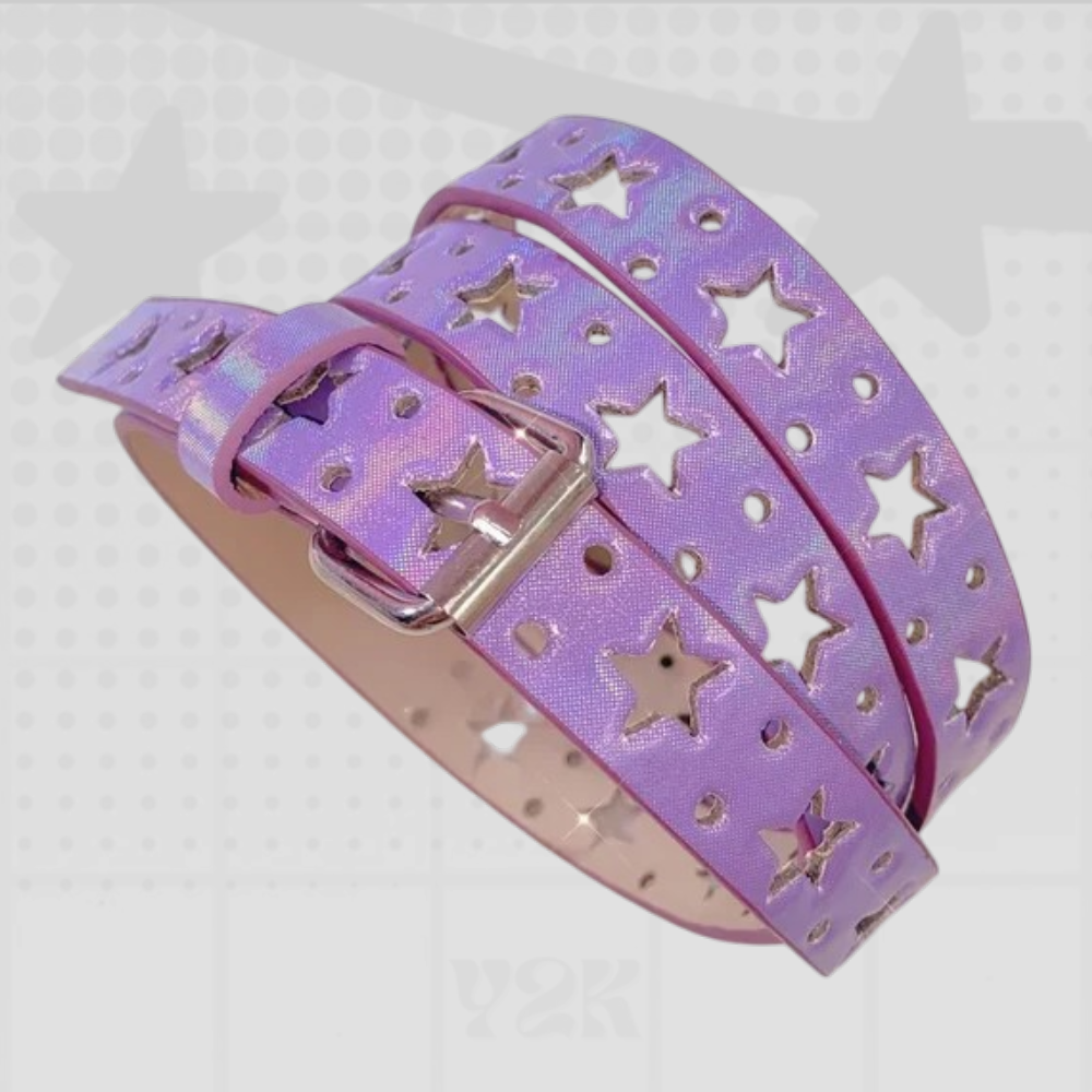 Y2K Star Studded Belt