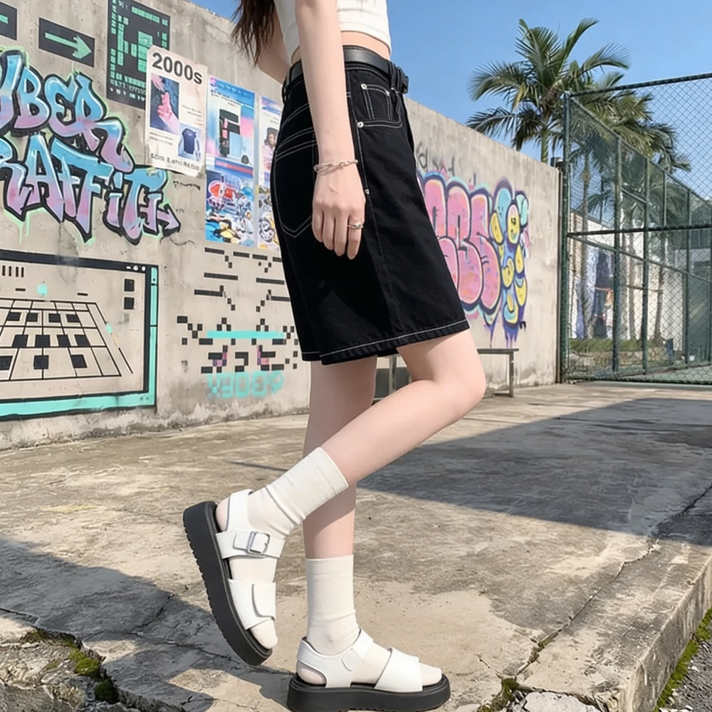 Women’s Baggy Denim Jorts