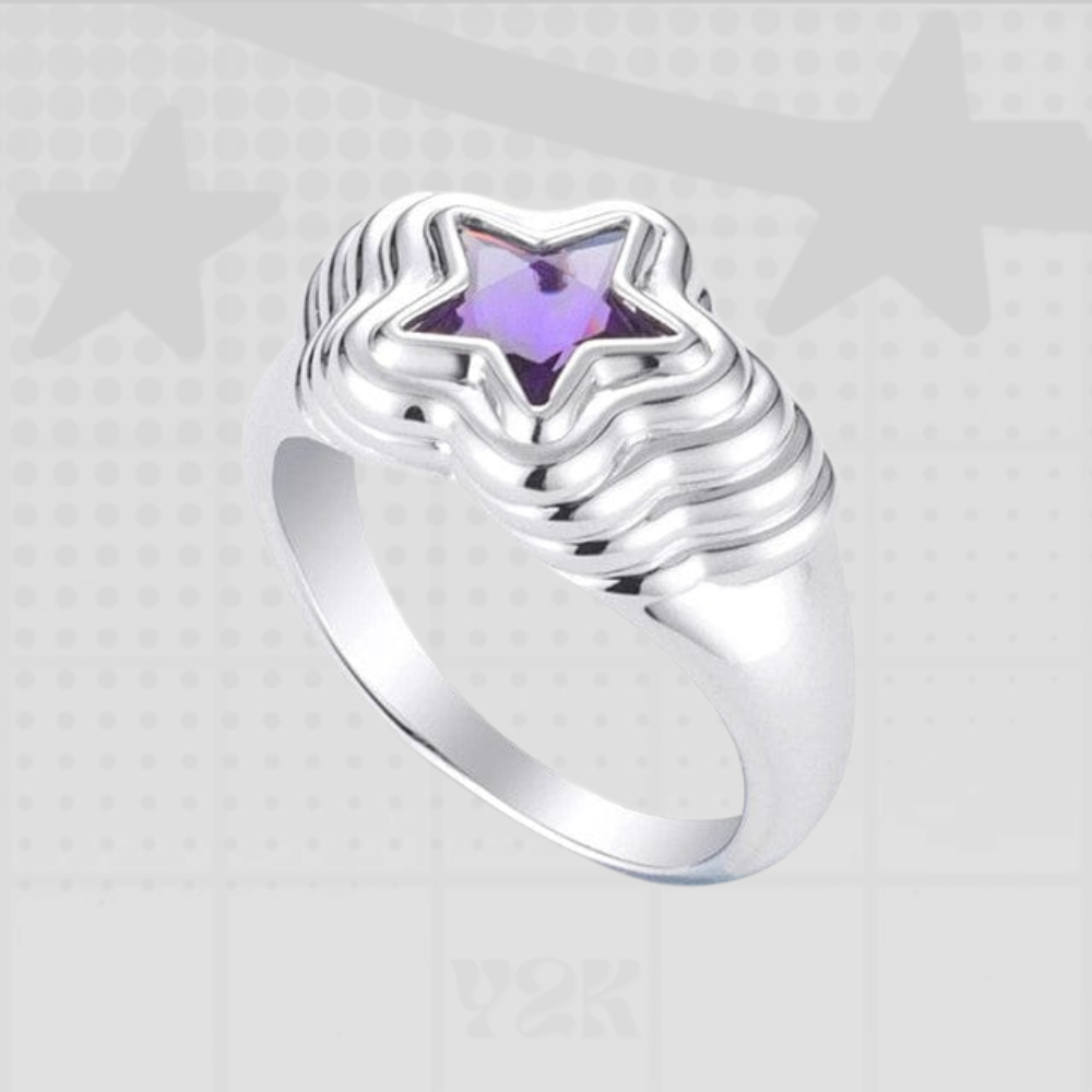 Y2K Star Ring
