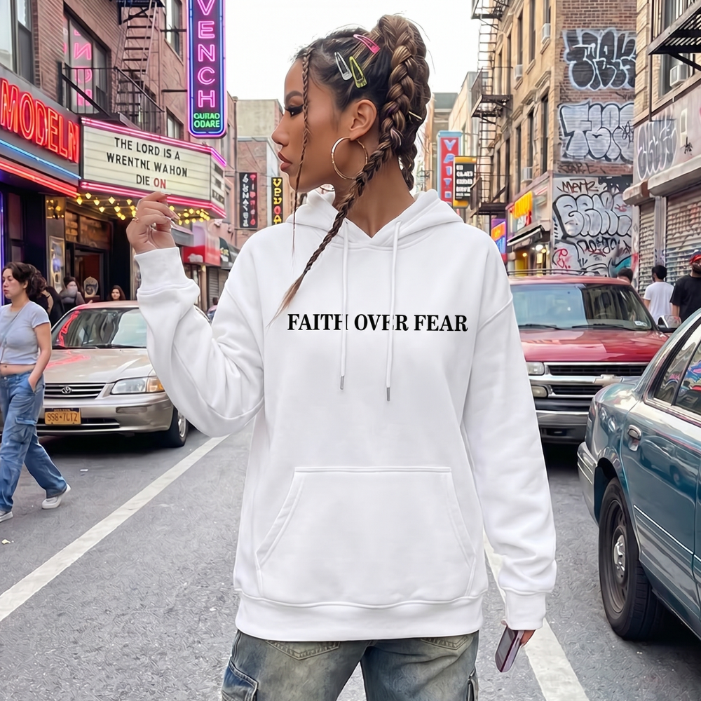 Y2K Faith Graphic Hoodie