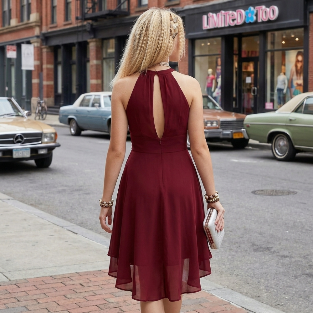 Y2K Halter Dress