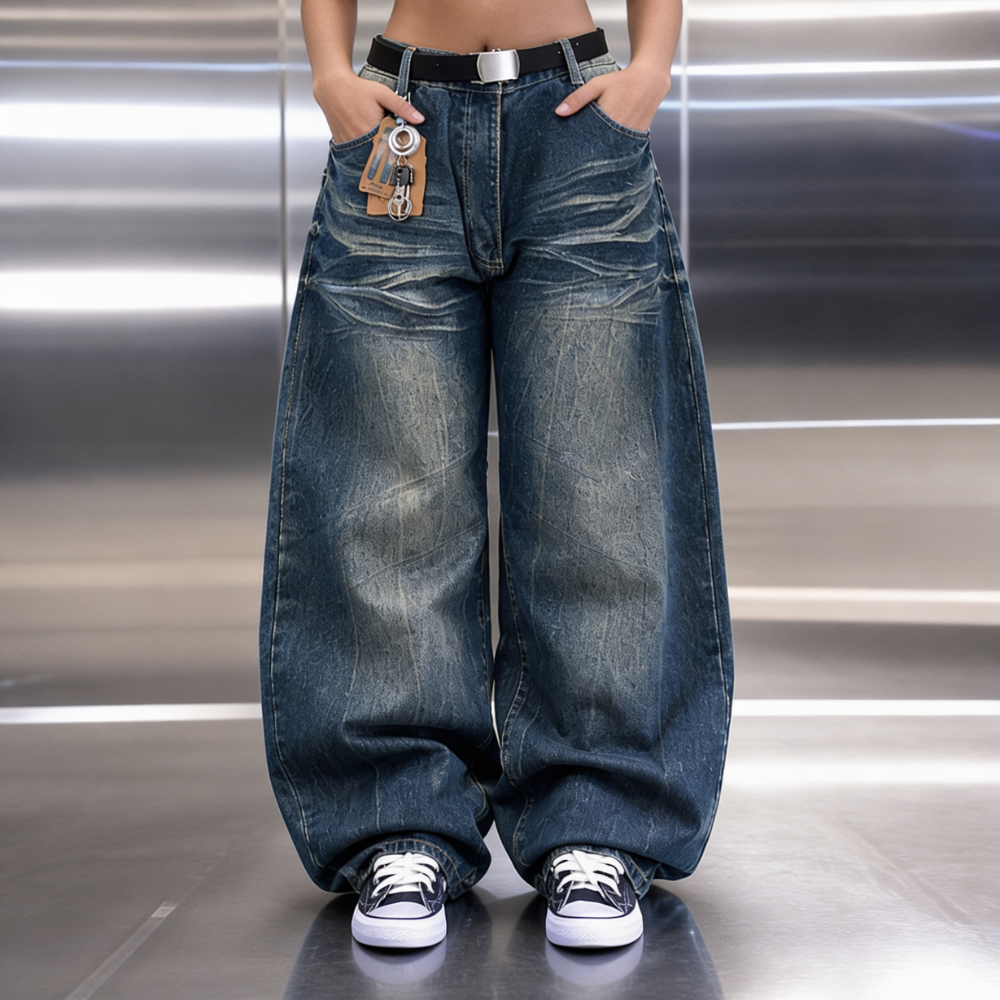 Y2K Baggy Washed Jeans