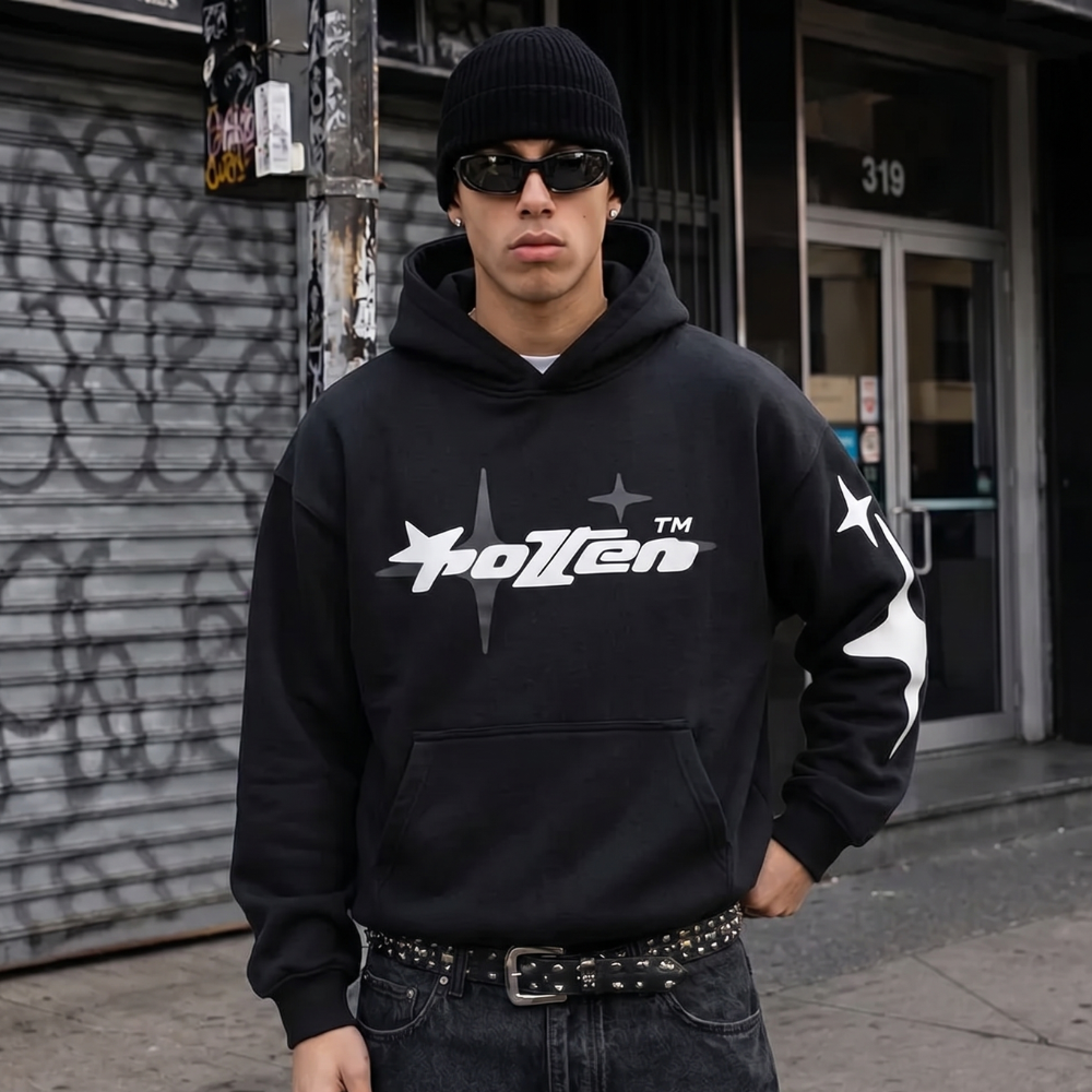 Y2K Star Oversized Hoodie
