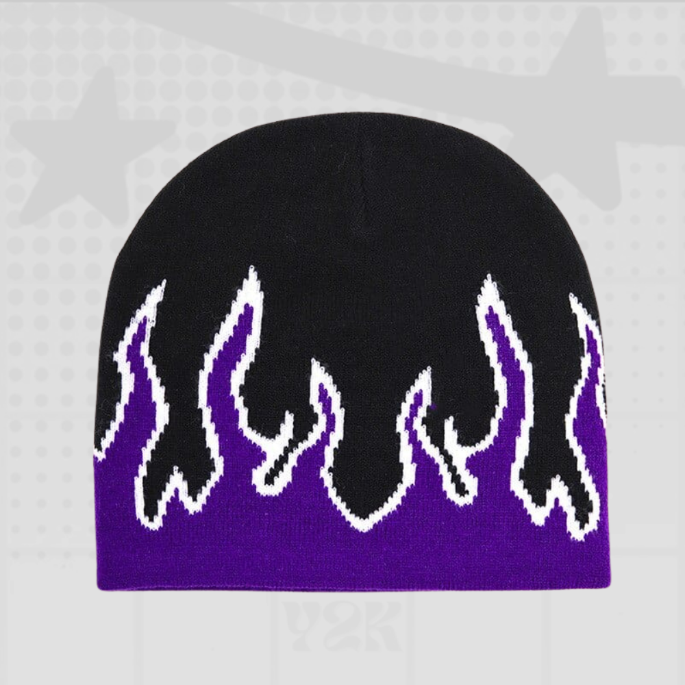 Y2K Flame Beanie