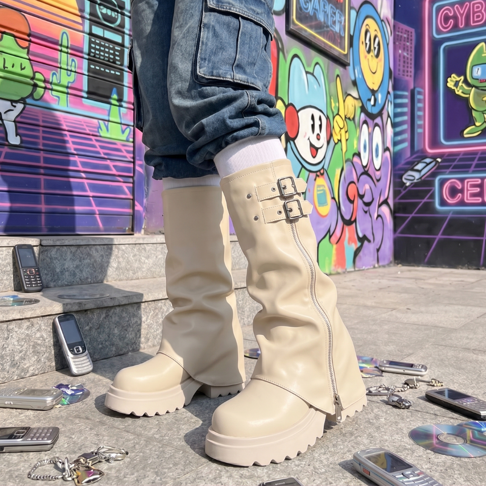 Punk Platform Knee-High Boots