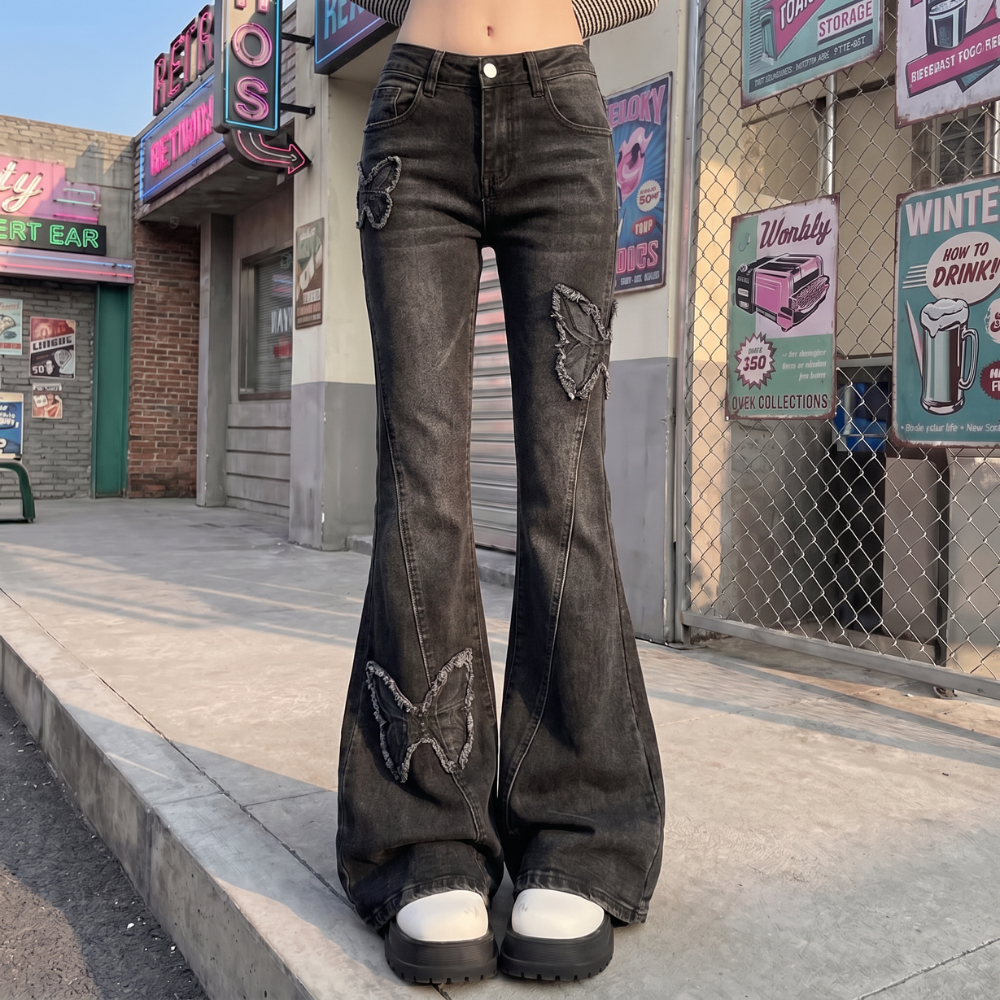 High Waist Flare Jeans