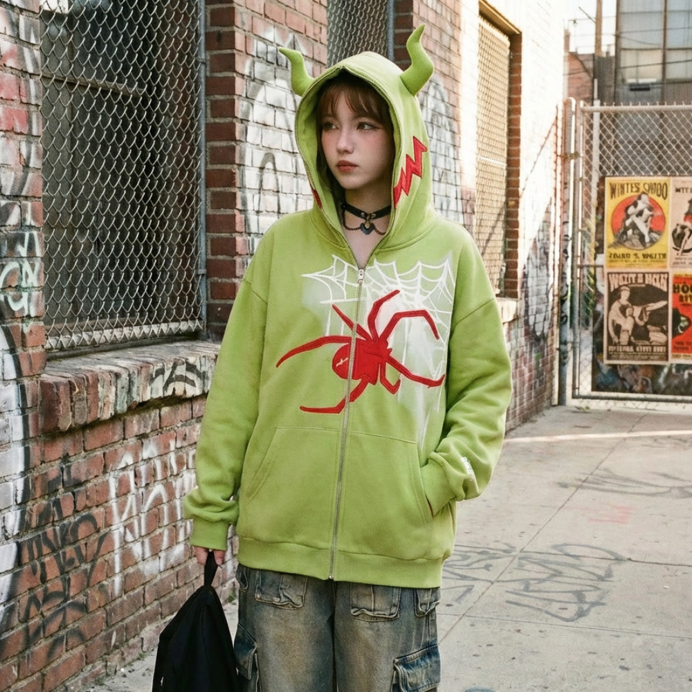 Spider Demon Full Zip Hoodie