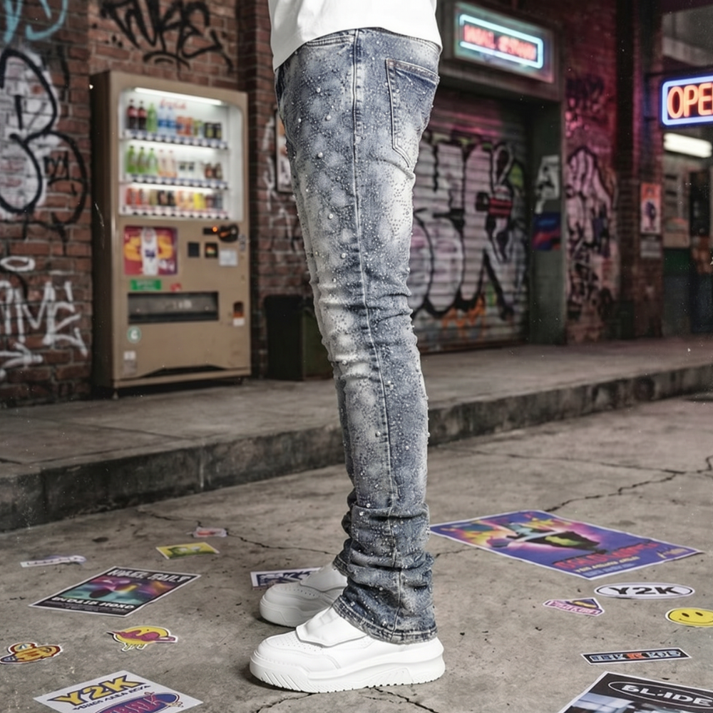 Y2K Skinny Distressed Jeans
