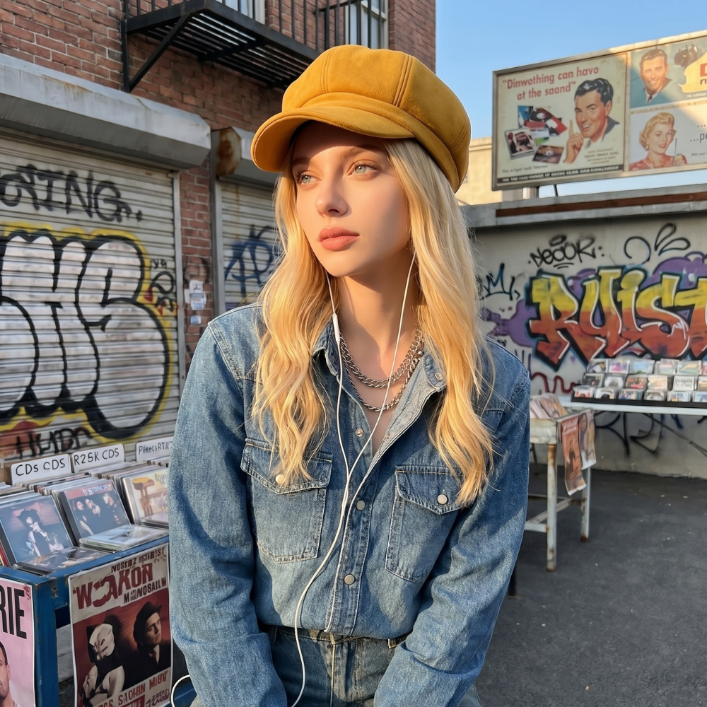 Y2K Beret Cap