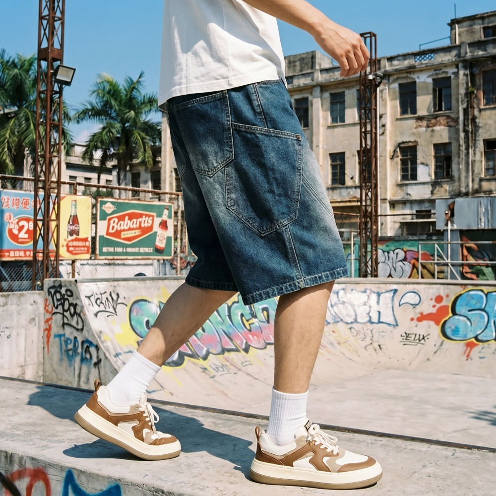 Y2K Cargo Shorts for Men