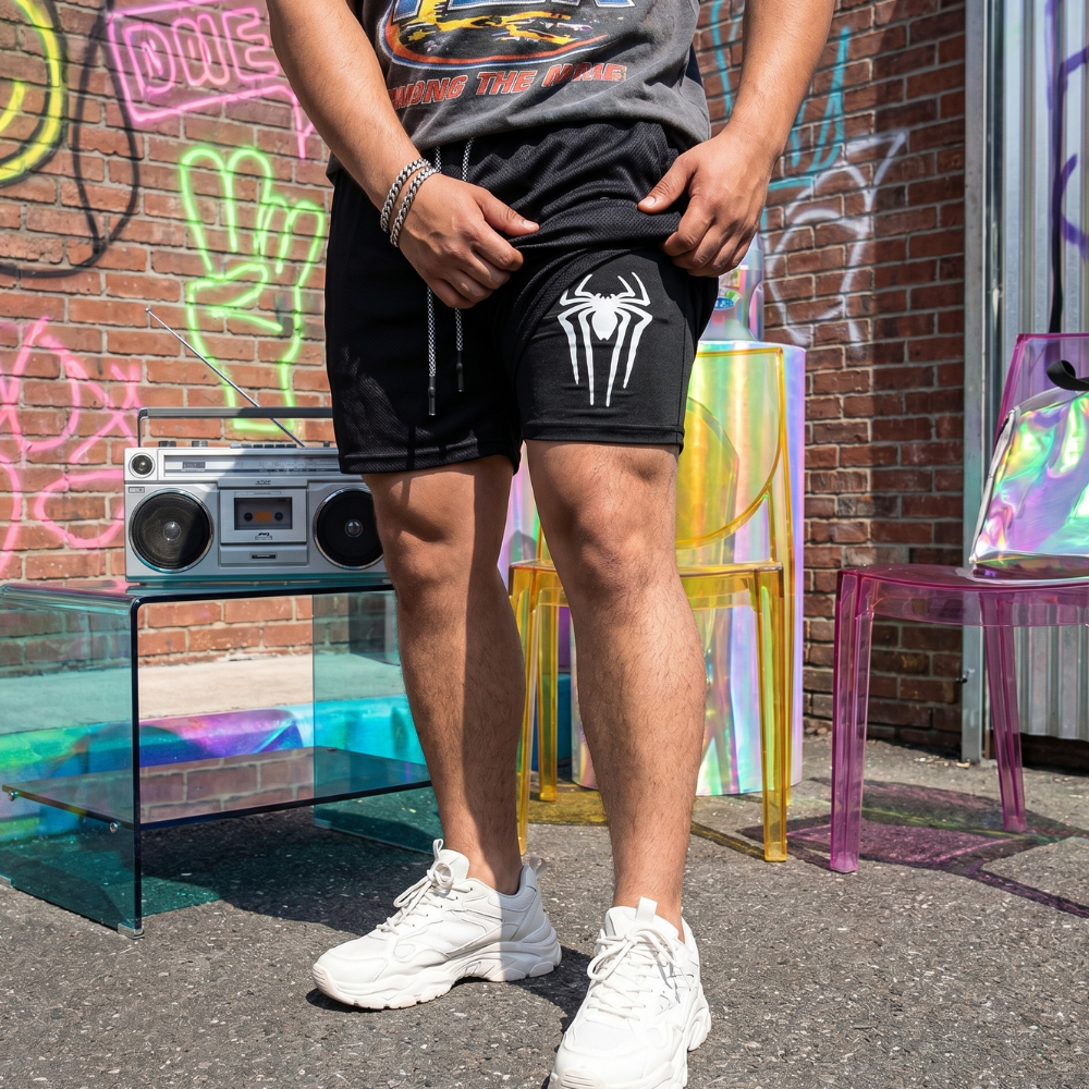2-in-1 Spider Compression Shorts